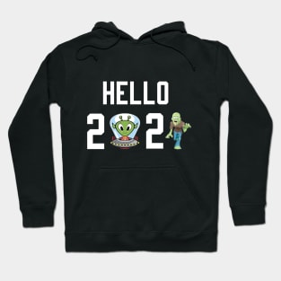 Hello 2021 zombie Hoodie